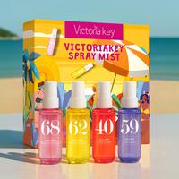 40ml Floral & Fruity & Food Notes Perfume Set, 4 Counts/set Long Lasting Floral Oriental Fragrance for Women, Daily Use Or Gi...