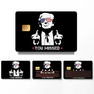 4 PCS/SET Trump You Missed Credit Card Skin, Debit Card Skin Cover, Credit Card Sticker Cover - Stylish Card Stickers for Deb...