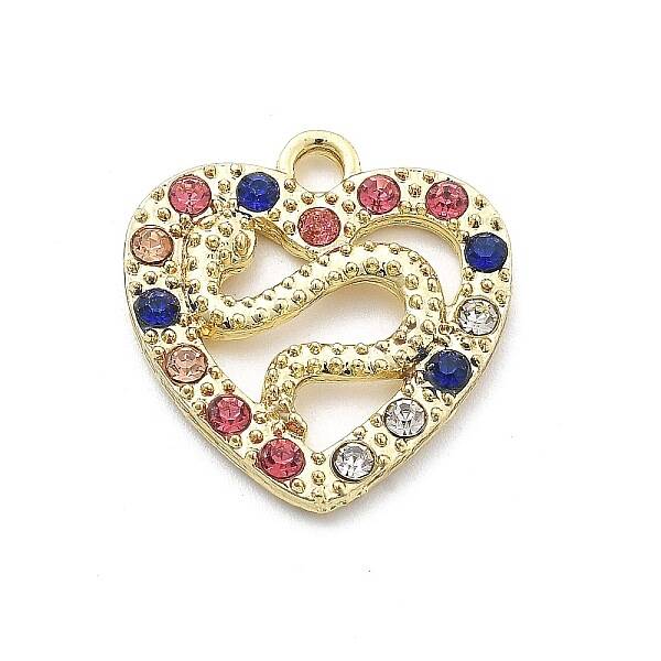 Snake Shape Alloy Rhinestone Pendants