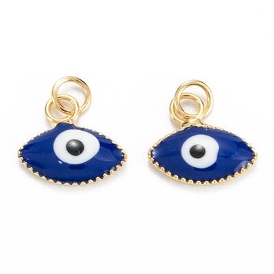 Brass Enamel Pendants