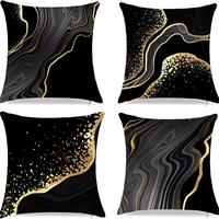 Abstract Line Pattern Throw Pillow Case, 4pcs/set Couch Cushion Cover, Square Pillow Cover without Filler for Home Office Liv...
