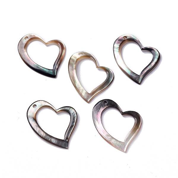 Natural Black Lip Shell Pendants