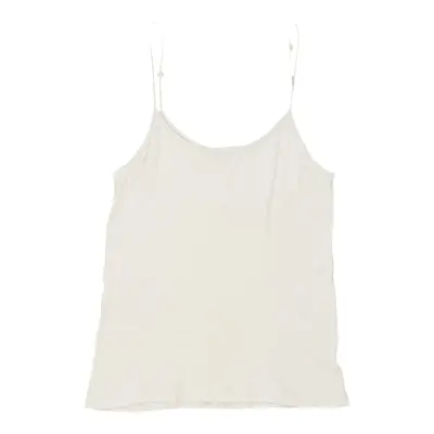 Queentex Strap Top - Large White Cotton