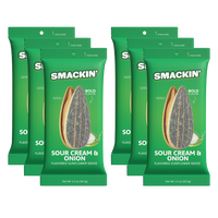 SMACKIN' Sunflower Seed Sampler Pack, Sour Cream and Onion 6 Bag Sampler EARLY ACCESS