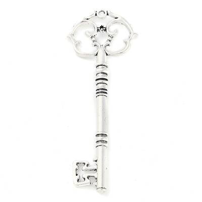 Tibetan Style Alloy Skeleton Key Big Pendants