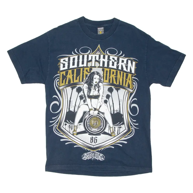 Southern California Mens T-Shirt Blue USA L