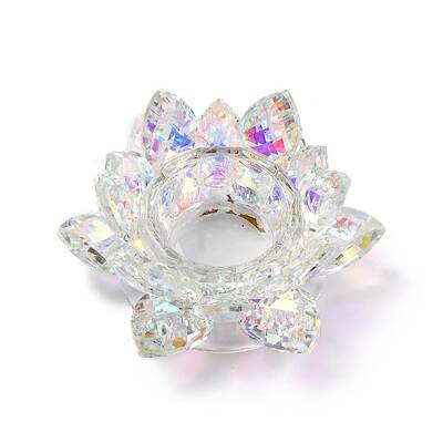 Flower Natural Quartz Crystal Candle Holder Molds