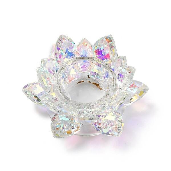 Flower Natural Quartz Crystal Candle Holder Molds