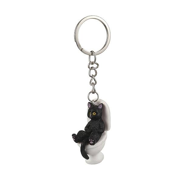 Alloy with PVC Plastic Cute Keychain