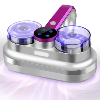 Bed Vacuum Cleaner Mattress Vacuum with UV, 12Kpa Suction, HEPA Filter, 275nm UV-C Light,48000 RPM Brushroll Rotation, Heatin...