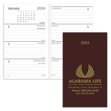 100 Custom Classic Weekly Pocket Planner - SFI Certified