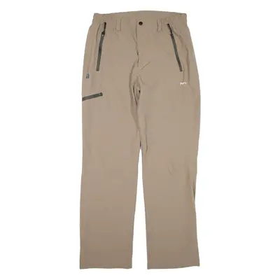 MERU Trousers Beige Regular Straight Womens W30 L30