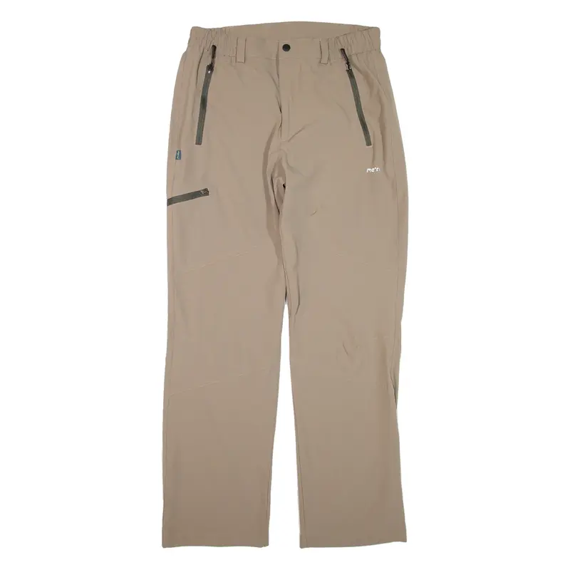 MERU Trousers Beige Regular Straight Womens W30 L30