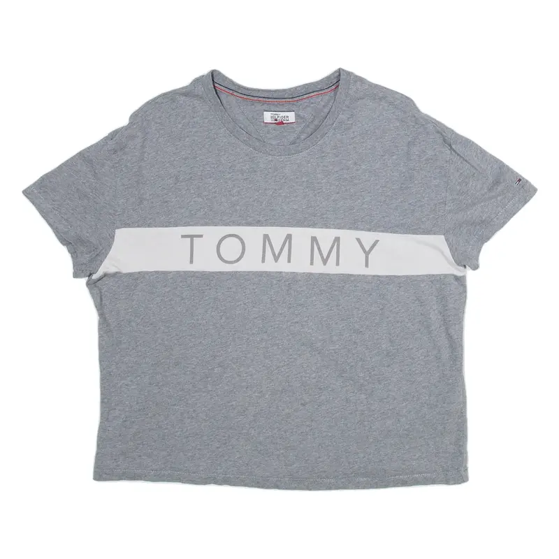 TOMMY HILFIGER Womens T-Shirt Grey M