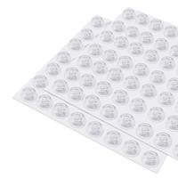 128 Counts Transparent Door Bumper Pads Sound Dampening Adhesive for Home