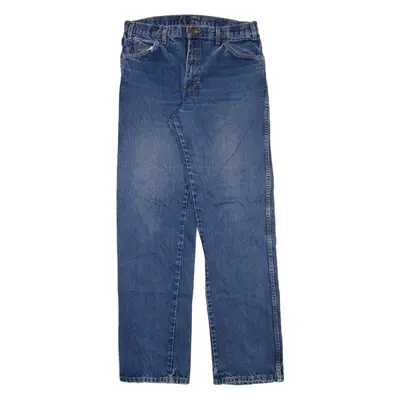 DICKIES Mens Jeans Blue Regular Straight W34 L36