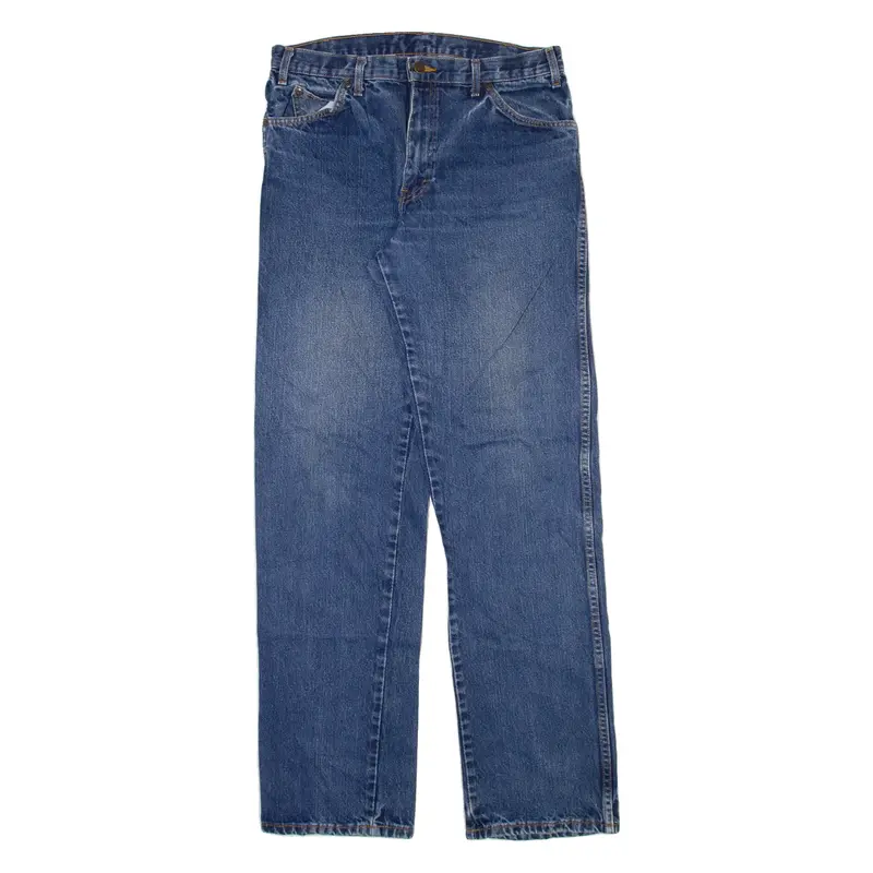 DICKIES Mens Jeans Blue Regular Straight W34 L36
