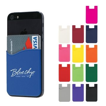 250 Customized Silicone Phone Wallet - Adhesive Back & Card ...