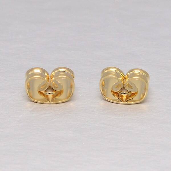 Real 18K Gold Plated Brass Ear Nuts