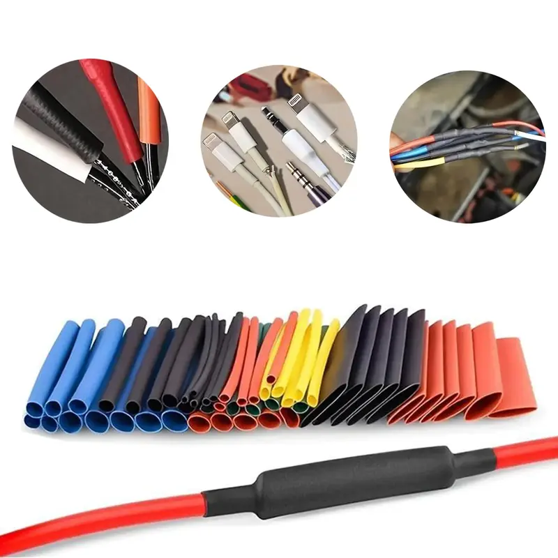 Heat Shrink Tubing Kit,Convenient Heat Shrink Wire Insulation Protective Cover for Tool Box,Assorted Size Heat Shrink Tubing ...