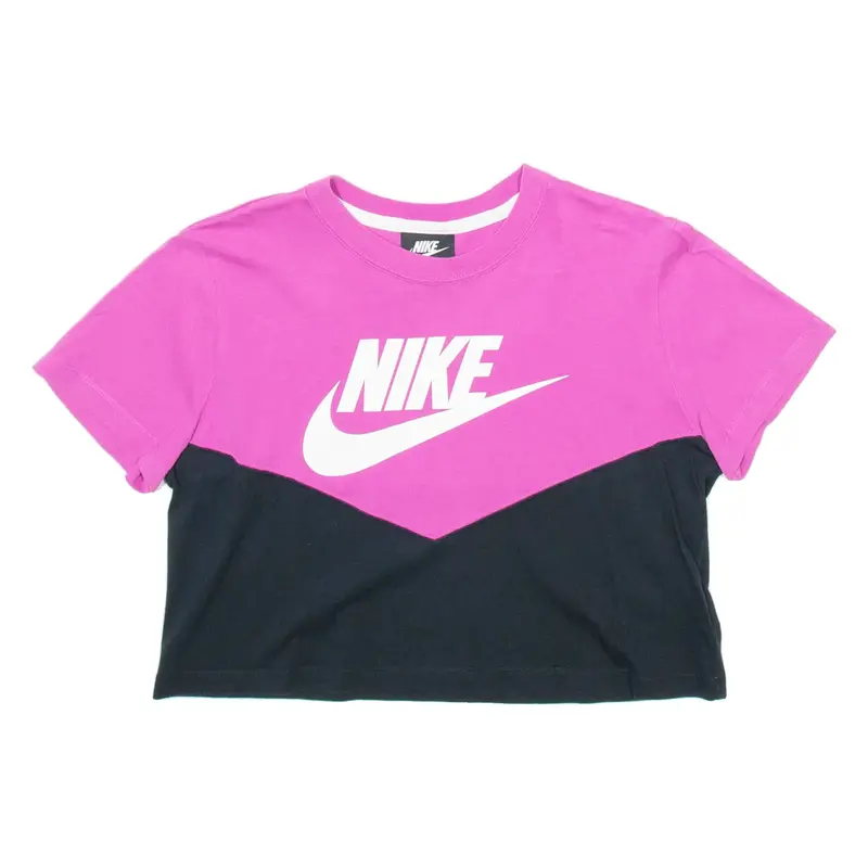 NIKE Cropped Womens T-Shirt Pink S