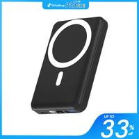 Podoru 10000mAh Magnetic Power Bank, for MagSafe Battery Pack Portable Fast Slim Charger and Type-C Cable, Wireless for iPhon...