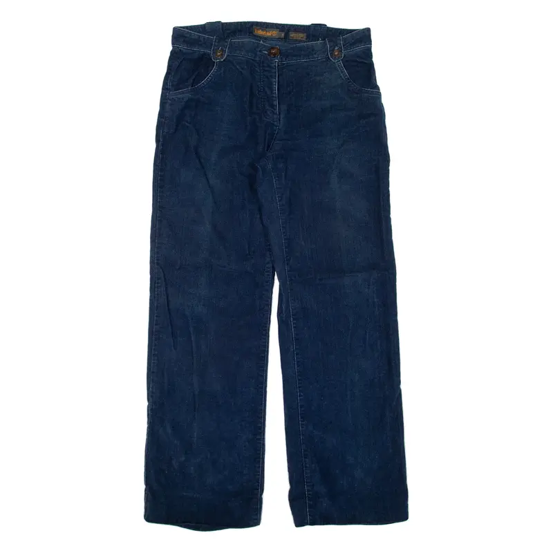TIMBERLAND Womens Trousers Blue Loose Straight W32 L30