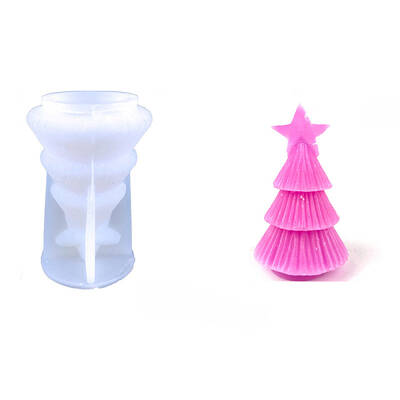 DIY Christmas Tree Food Grade Silicone Candle Molds