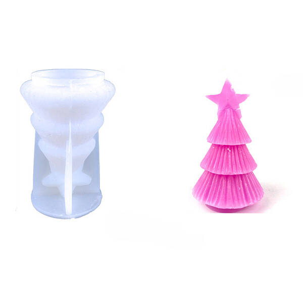 DIY Christmas Tree Food Grade Silicone Candle Molds