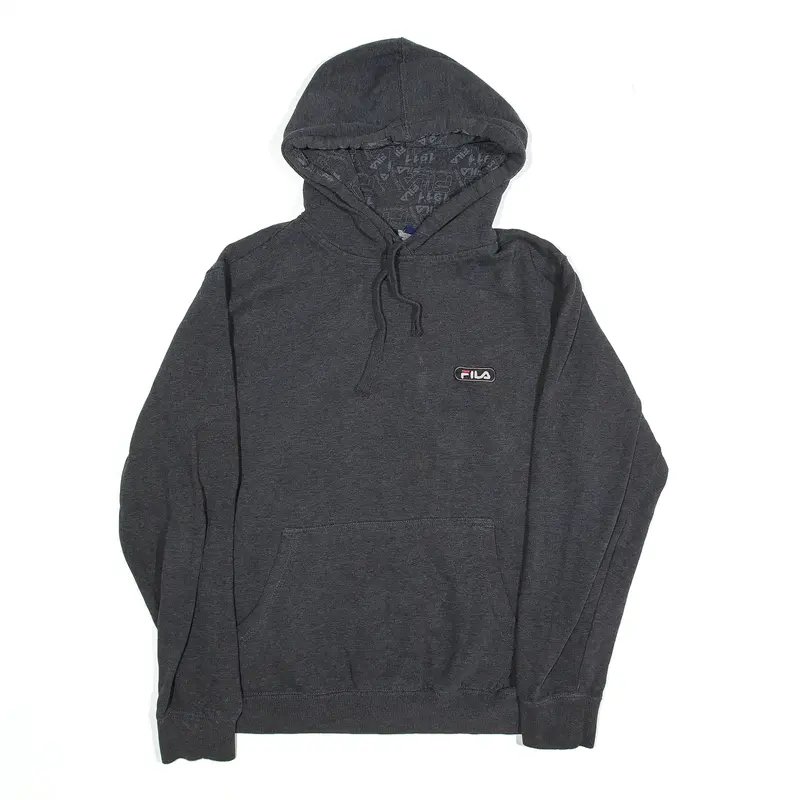 FILA Hoodie Grey Pullover Mens S
