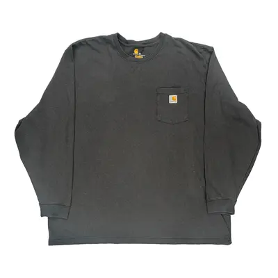 Carhartt Long Sleeve T-Shirt - 3XL Black Cotton
