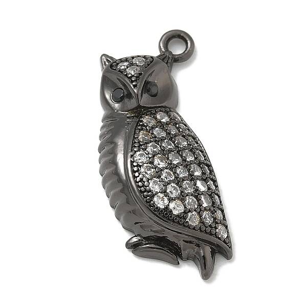 Rack Plating Brass Micro Pave Cubic Zirconia Pendants