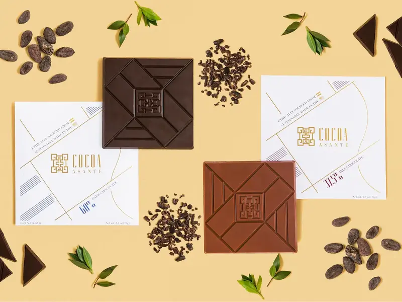 Cocoa Asante | MILK & DARK CHOCOLATE BAR SETS | Ethically Sourced Bean-to-bar Chocolate
