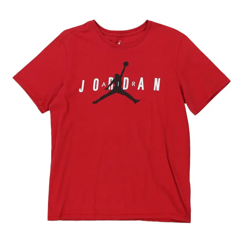 Jordan Graphic T-Shirt - Medium Red Cotton