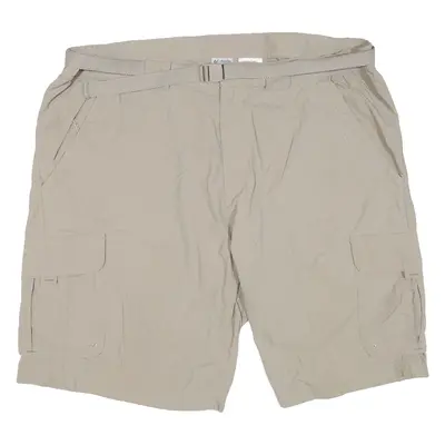 COLUMBIA Belted Mens Cargo Shorts Beige 2XL W20