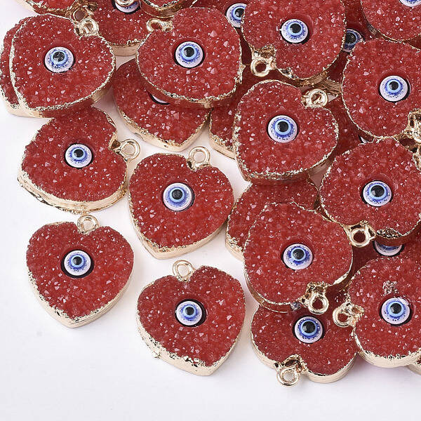 Druzy Resin Pendants