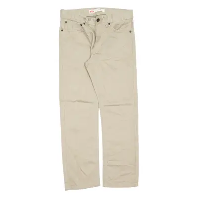 LEVI'S 511 Womens Jeans Beige Slim Straight W28 L28