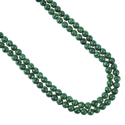 Synthetic Malachite Beads Strands
