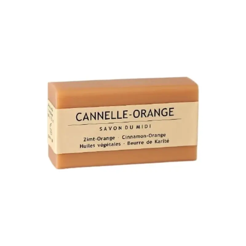 Savon du midi Soap with Shea Butter, Cinnamon-Orange (100 g)