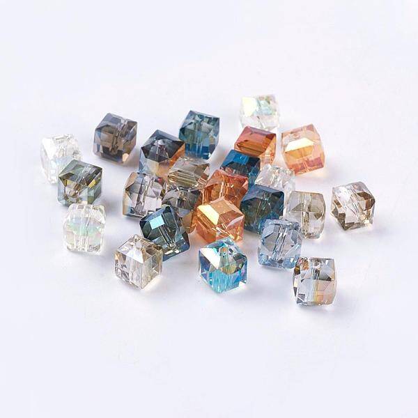 Electorplated Glass Beads