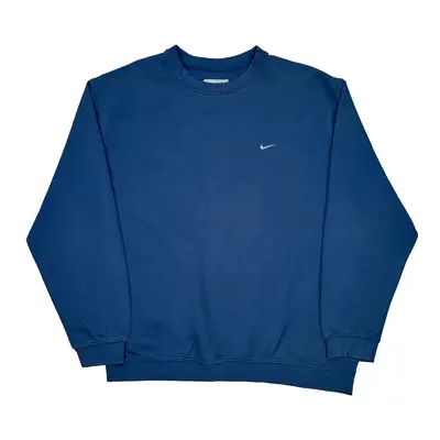 Sportswear Nike Sweatshirt - 2XL Blue Cotton Blend