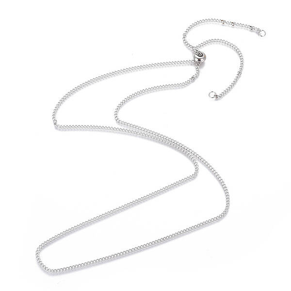 Tarnish Resistant Adjustable 304 Stainless Steel Slider Necklaces