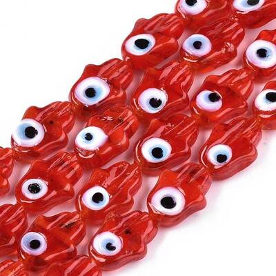 Handmade Evil Eye Lampwork Beads Strands