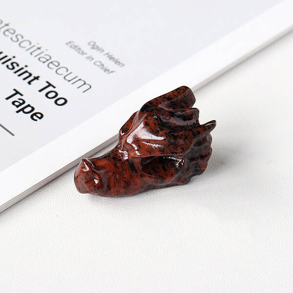 Natural Mahogany Obsidian Sculpture Display Decorations