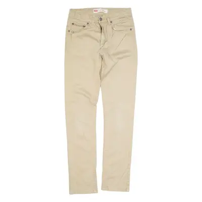 LEVI'S 510 Boys Trousers Beige Regular Skinny W25 L28