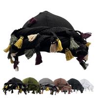 Silk Satin Lined Turban Cap for Men & Women - Adjustable Halo Twist Head Wrap Durag with Elastic Pre-Tie Beanie for Stylish C...