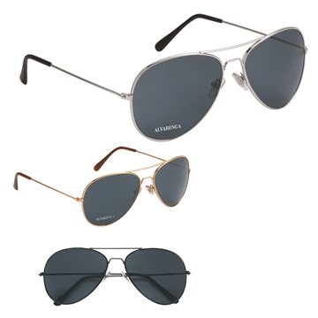 100 Promotional Aviator Sunglasses - UV Protection