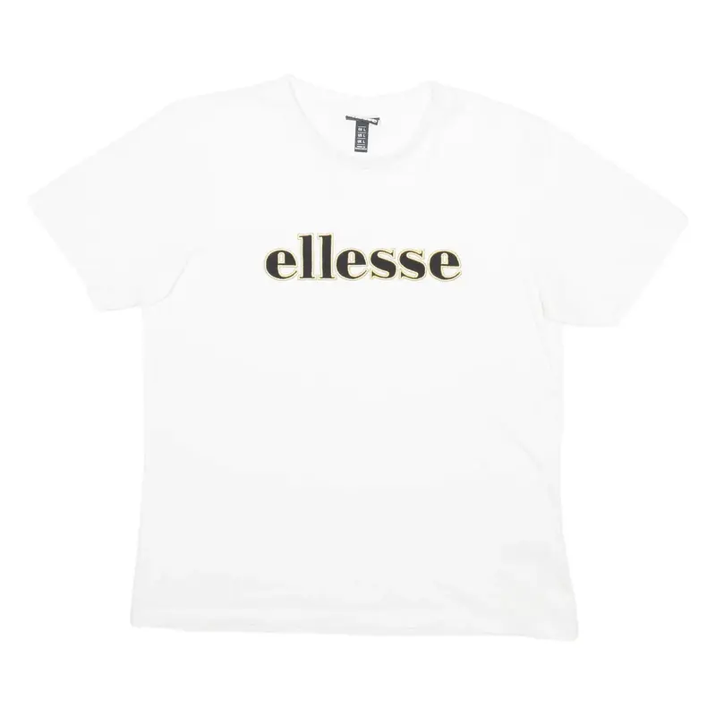 ELLESSE Womens T-Shirt White L
