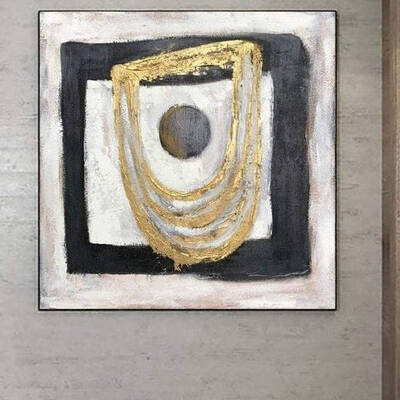 Large Abstract Oil Painting Oversize Wall Art Black And White Abstract Paintings On Canvas | FRIVOLOUS