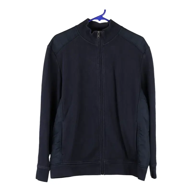 Calvin Klein Zip Up - Large Navy Cotton